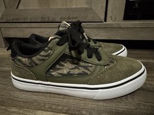 Airwalk Huntington Zapatos Bajos Niños Talla 6 Tenis con Cordones Verde Camuflaje