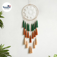 Macrame Dream Catchers for Bedroom - Tassel Wall Hanging Handmade Dreamcatchers
