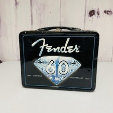60th Anniversary Fender 2006 Metal Lunchbox No Thermos