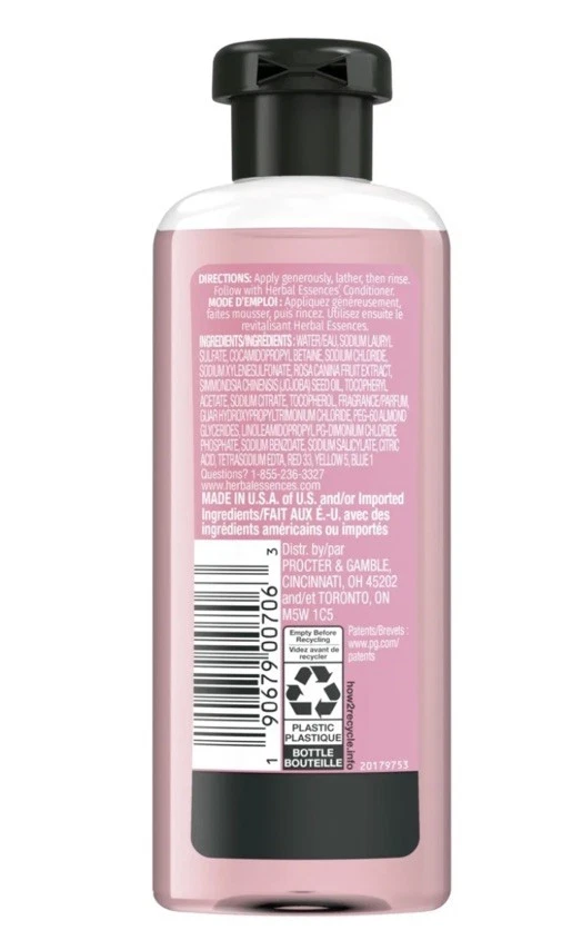 Champú Herbal Essences rosa mosqueta suave 3,38 fl oz nuevo lote de 6 Foto 4 de 4