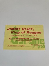Rare ticket Concert Jimmy Cliff Paris 1982