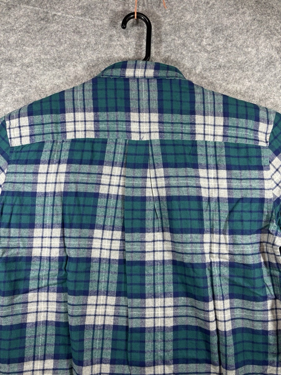 St Johns Bay Flannel Shirt Men Big Tall 4XL Classic Fit Chest