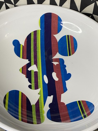 DISNEY PARKS MICKEY MOUSE Color Fusion Melamine Large Serving Salad Bowl 12" - Picture 3 of 10