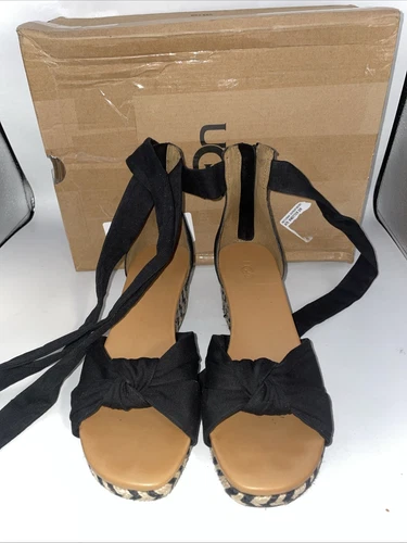 Sandali neri UGG Yarrow donna taglia 7 5 nuovi