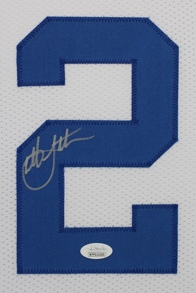 Christian Laettner Autographed & Framed White Duke Jersey Auto JSA COA - Image 2 of 4