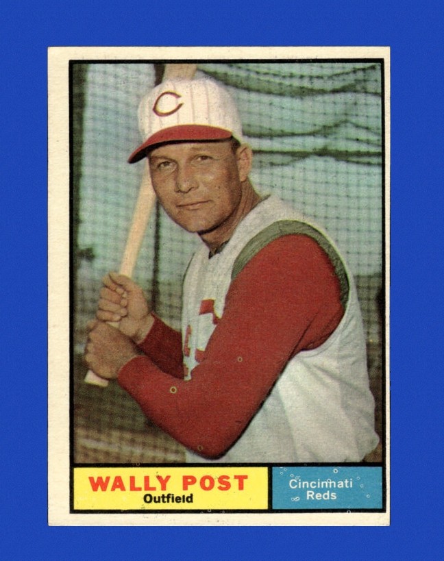 1961 Topps Set-Break #378 Wally Post EX-EXMINT *GMCARDS*