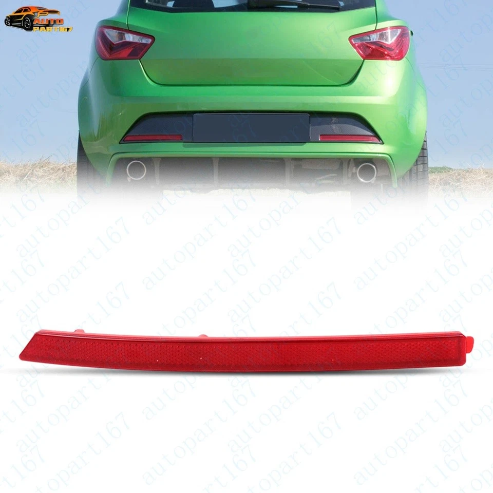 Left For SEAT Ibiza FR 2012 2013 2014 2015 2016 2017 Rear Bumper Reflector - Image 2 of 4