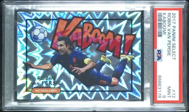2017 Panini Select #12 Robin Van Persie Kaboom! PSA 9 Netherlands