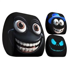 2 x lustige Cartoon-Auto-Kopfstützenbezüge, niedliche lustige Cartoon-Augen-Au