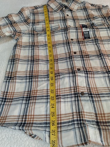 George Medium Men's Lightweight Flannel New Super Soft Ivory Plaid - 第 12/12 張圖片