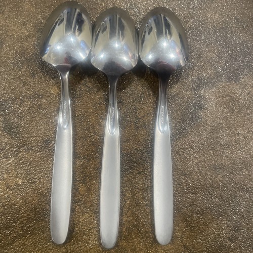 Oneida Stainless PARADOX Set of 3 Small Cereal Teaspoon Spoon Used USA - Picture 5 of 8