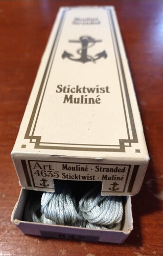 Lot of 6 MEZ Mouline Stranded Embroidery Thread #847 Lt BLUE Germany Sticktwist - Picture 2 of 3