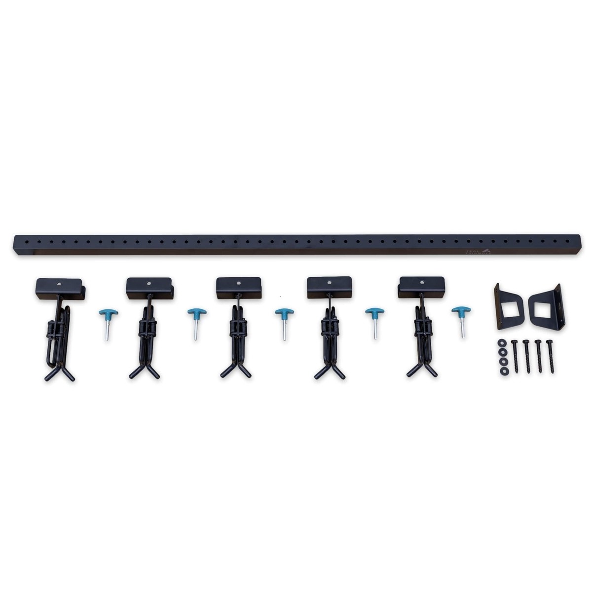 Ski Rack Ski & Snowboard Wall Rack (4 Pack) – Damage-Free Storage, Holds Up To 25 Lbs Each, Blue, For Garage Organization Snowboard Hanger Wall Mount