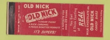Matchbook Cover - Old Nick Candy Bar