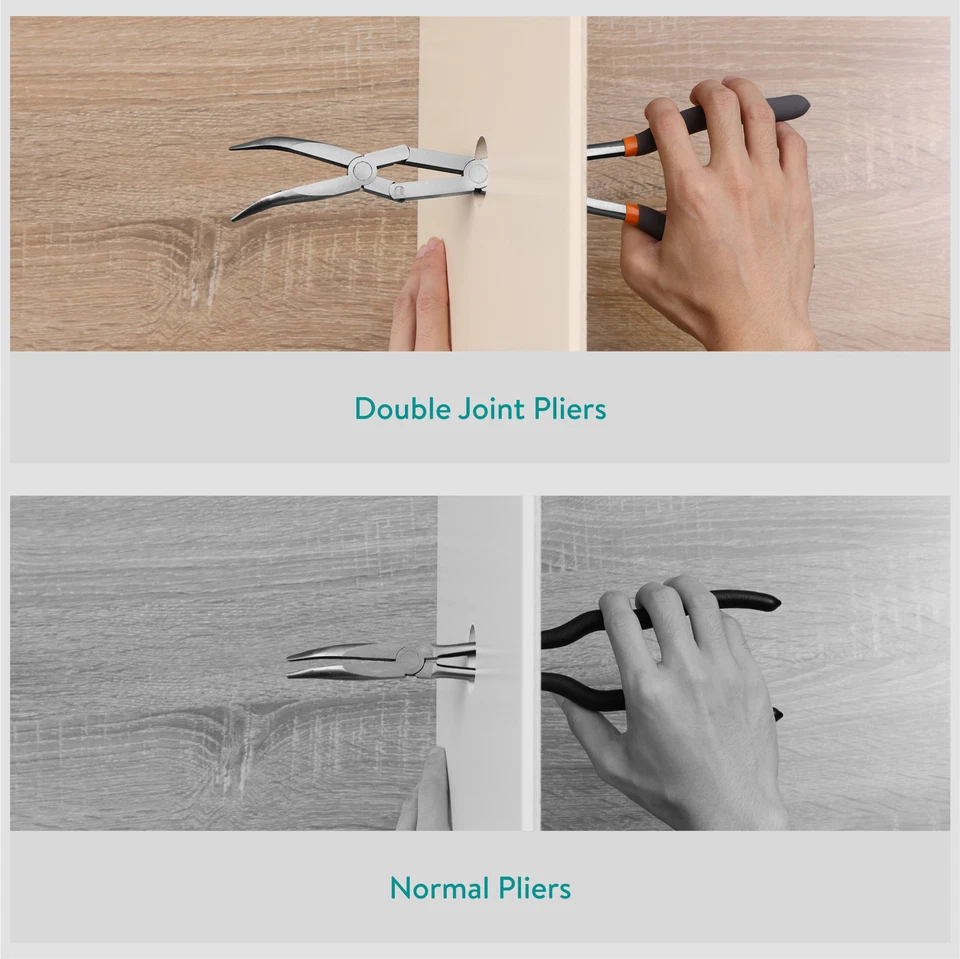 Pince Longue et Fine - 1x Pince a Bec Long Biseautée 45 Degrés - Photo 4/4