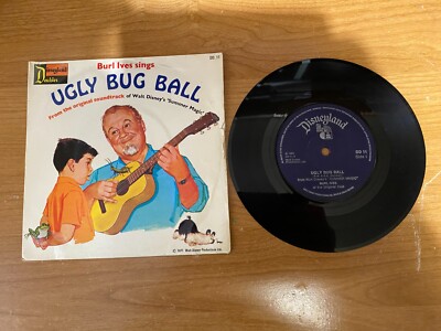Burl Ives on Disneyland Doubles 7'' single Ugly Bug Ball and Chim Chim Cheree NM