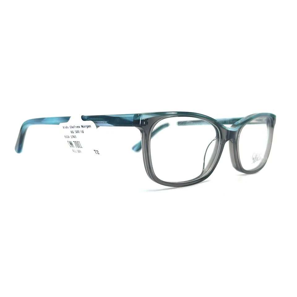 Monturas de gafas Chelsea Morgan CMM 7001 GR para niños gris azul ojo de gato 49-15 130 a1 Foto 2 de 4