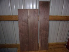 3 PC WALNUT LUMBER WOOD KILN DRIED BOARDS LOT 1604V 1" THICK CLEAR FLAT