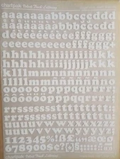 Chartpak Velvet Touch Lettering Cooper Black 48pt/M8048L White Rub On Letters 