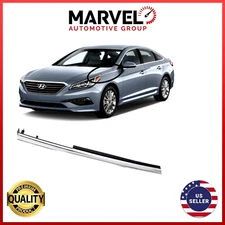 Fender Chrome Garnish Molding Trim LEFT Driver Side for Hyundai Sonata 2015-2017