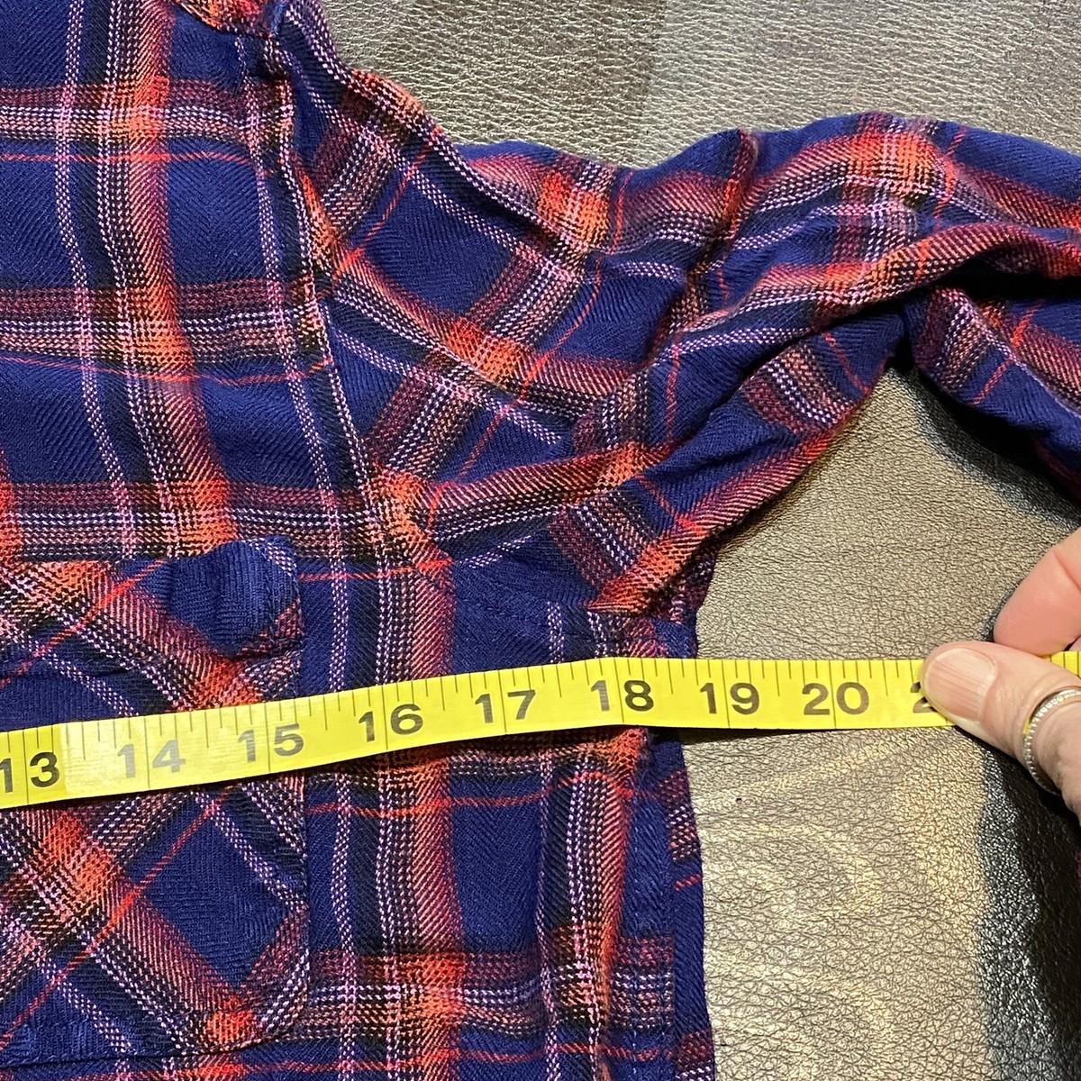 Chemise Femme Beachlunchlounge à Carreaux Rouge Et Bleu - Taille S - Viscose Légère - Occasion Parfaite