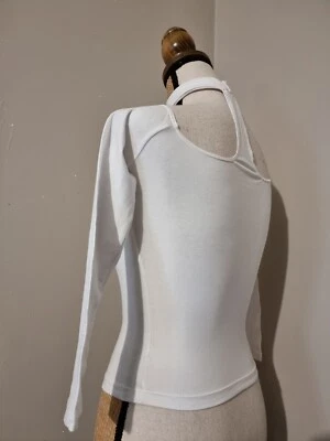AMERICAN APPAREL : SUPERBE TEE SHIRT MOULANT BLANC PHOTO 1 VUE DE DOS ORIGINAL - Photo 1/4