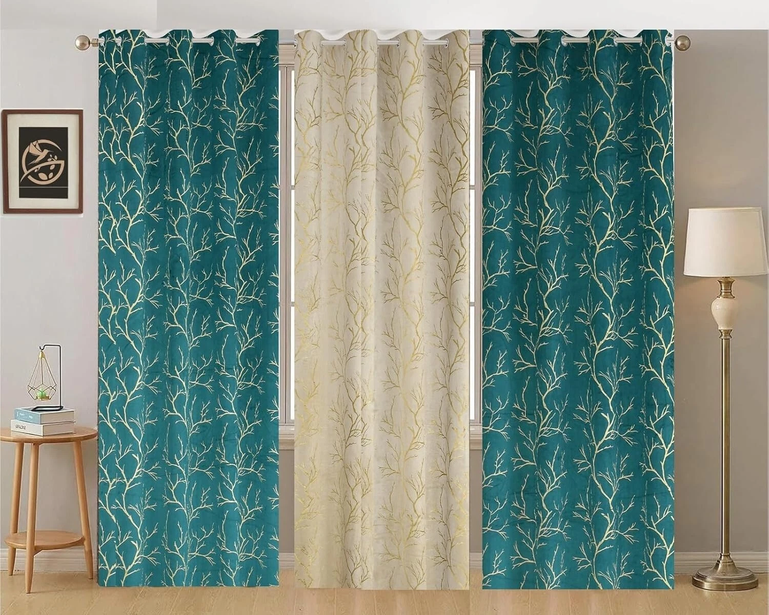 Nuevo Juego De Cortinas Para Ventana De 3 Piezas - 5 Pies