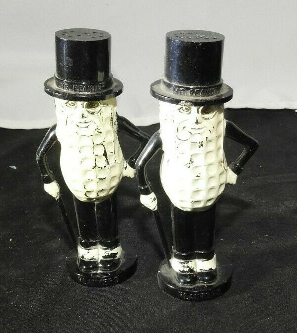 60’s PLANTERS Mr.Peanut Salt & Pepper” Vintage Planters Mr. Peanuts Salt & Pepper Shaker Set | eBay