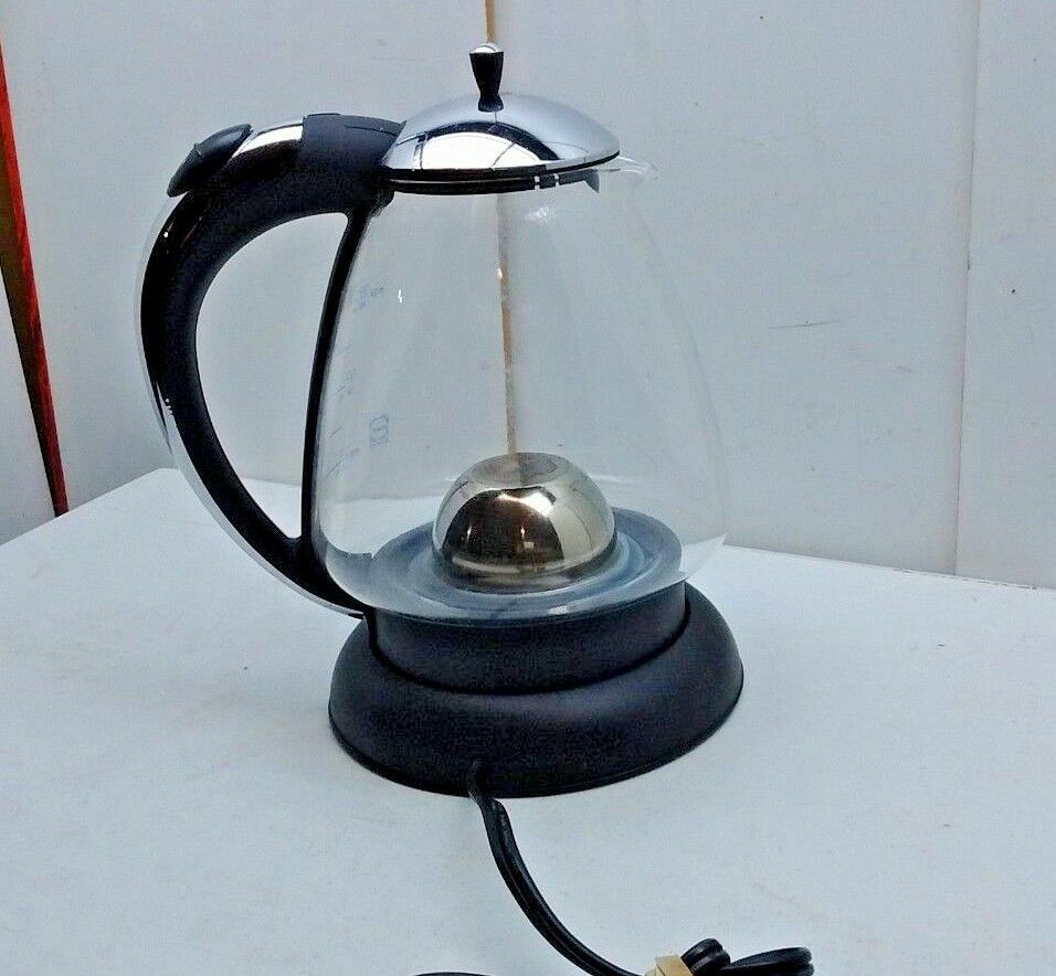 Capresso Electric Cordless Glass Tea Kettle Hot Water Boiler Coffee