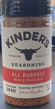 2 Kinder s All Purpose Meat Veggie Rub Seasoning Spices 6.2 Oz Each