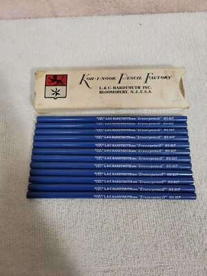 VINTAGE LOT OF 12 L. & C. HARDTMUTH INC. ERASERPENCIL NO. 317 ''UNUSED''