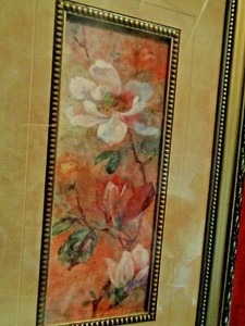 Kohl's Sonoma 8 X14 Inches Floral Print Wall Hanging Framed Art Home