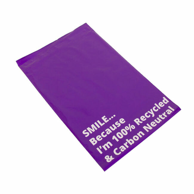 100 Purple 10"x14" Carbon Neutral 100 Recycled Mailing Postage Postal
