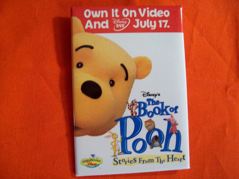 WINNIE THE POOH DISNEY'S THE BOOK OF POOH STORIES FROM THE HEART PROMO MOVIE PIN