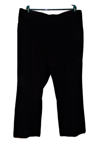 NWT WOMENS APT. 9 20SHORT CURVY FIT CLASSIC BLACK BUSINESS TROUSER PANTS - Picture 2 of 6