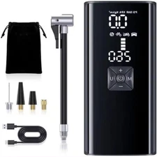 Rechargeable Car Air Compressor Battery Bicycle Portable Air Pump Tire Inflator