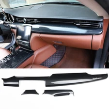 Carbon ABS Console Dashboard Panel Trim For Maserati Quattroporte 2014-2021 2019