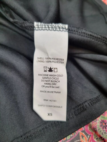 LuLaRoe Lola Midi Skirt, Size XS (NWT Floral Paisley Black Orange Fuchsia) - Picture 4 of 4