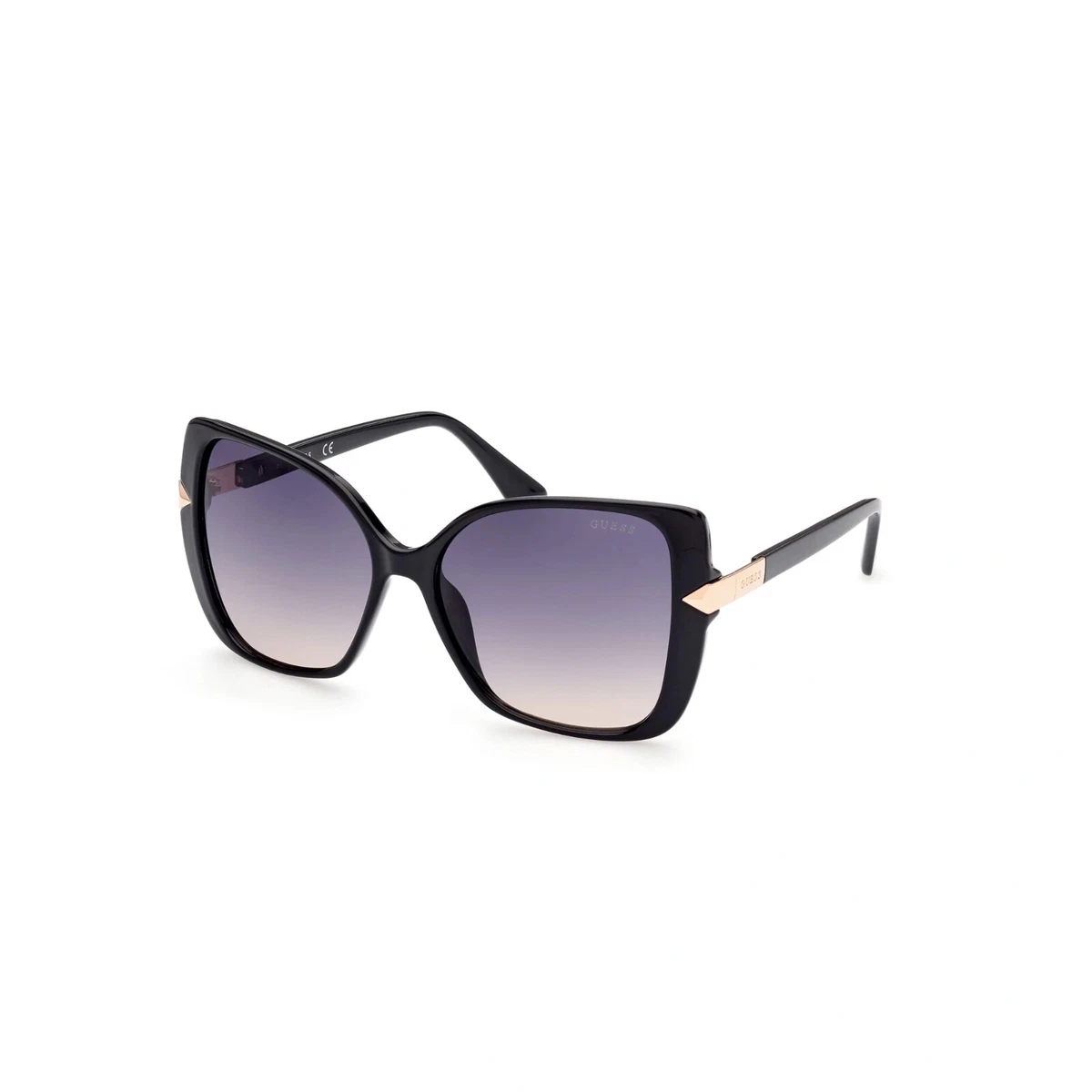 GUESS Butterfly Sunglasses GO00047 Acetate Gray Embossed Logo Black Lens GUESS Butterfly Sunglasses for Women for sale | eBay main image 3