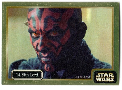STAR WARS 1999 EPISODE 1 IKON AUSTRALIA GOLD FOIL BASE PARALLEL #14 DARTH MAUL - Picture 1 of 2