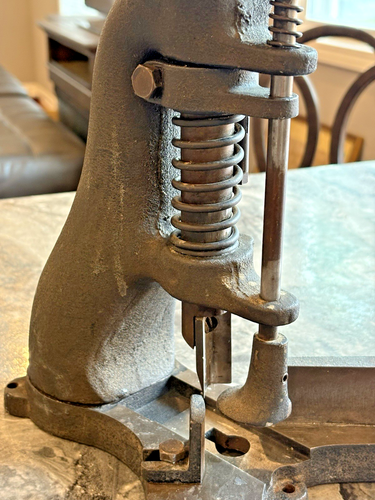 The Sterling, Southworth Machine Co Pat 1899 Round Corner Cutter Press Portland - Picture 9 of 14