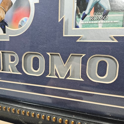 Tony Romo Dallas Cowboys NFL Photo and Playing Cards Matted & Framed - Picture 3 of 4