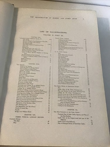 Arthur T. Bolton / THE ARCHITECTURE OF ROBERT & JAMES ADAM 1758-1794 1st ed 1922 - Picture 22 of 24