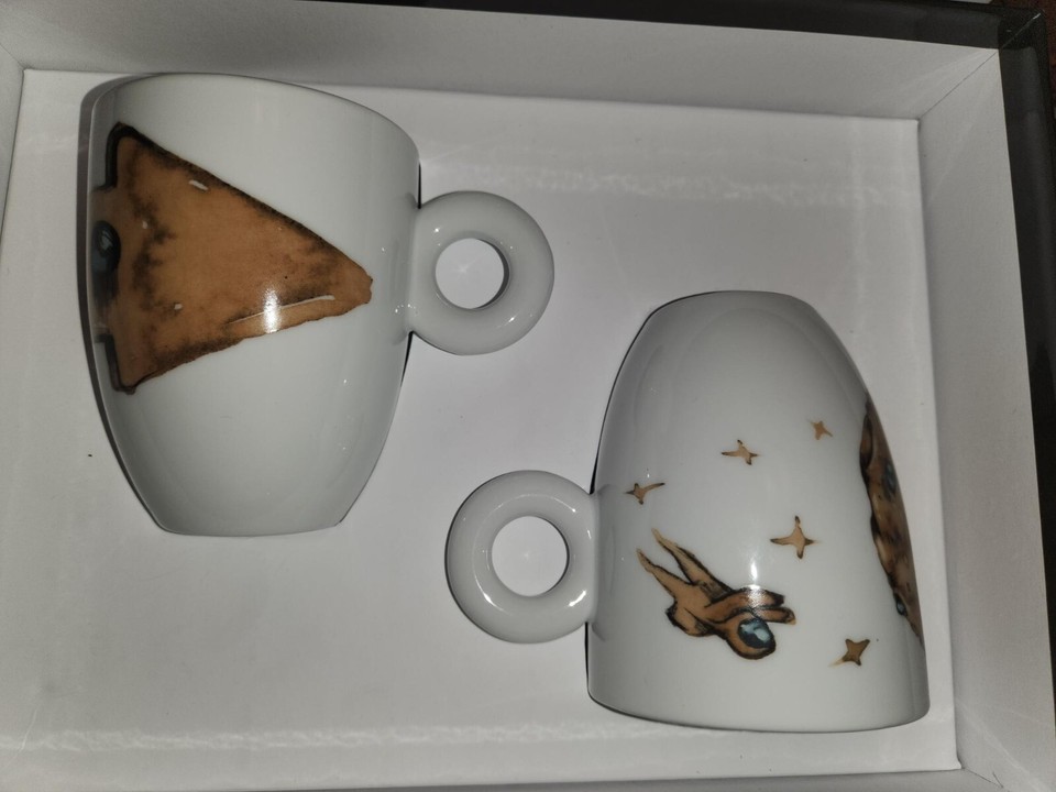 Tasses à Espresso Illy Art Collection Max Pétrone 2018 - Lot De 2, Blanc