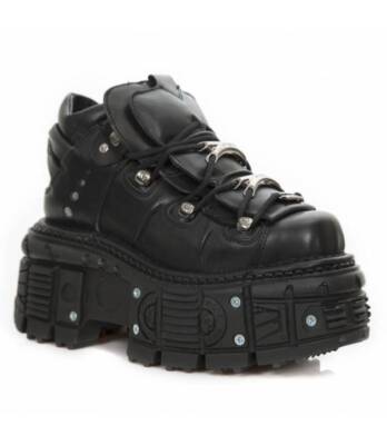 Stiefeletten Leder Militärische NEW ROCK Original Plattform M.TANK106-C2