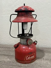 Vtg Coleman Red 200 A Single Mantle Lantern June 1961 No Glass Not Tested