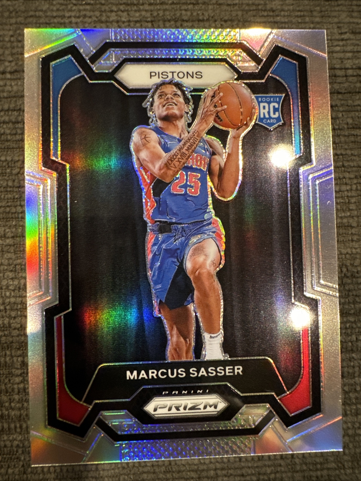 2023-24 Panini Prizm Marcus Sasser RC Silver #174 Pistons