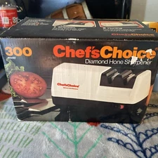 NEW Chefs Choice 300 Diamond Hone Electric Knife Sharpener