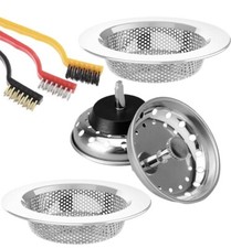 2 Pack Kitchen Sink Strainer  2Pk Stopper Combo Standard 3-1/2 inch Drain B