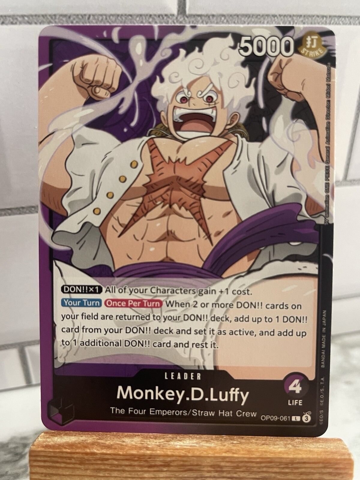 One Piece TCG Monkey D Luffy OP09-061 Emperors in the New World Leader!